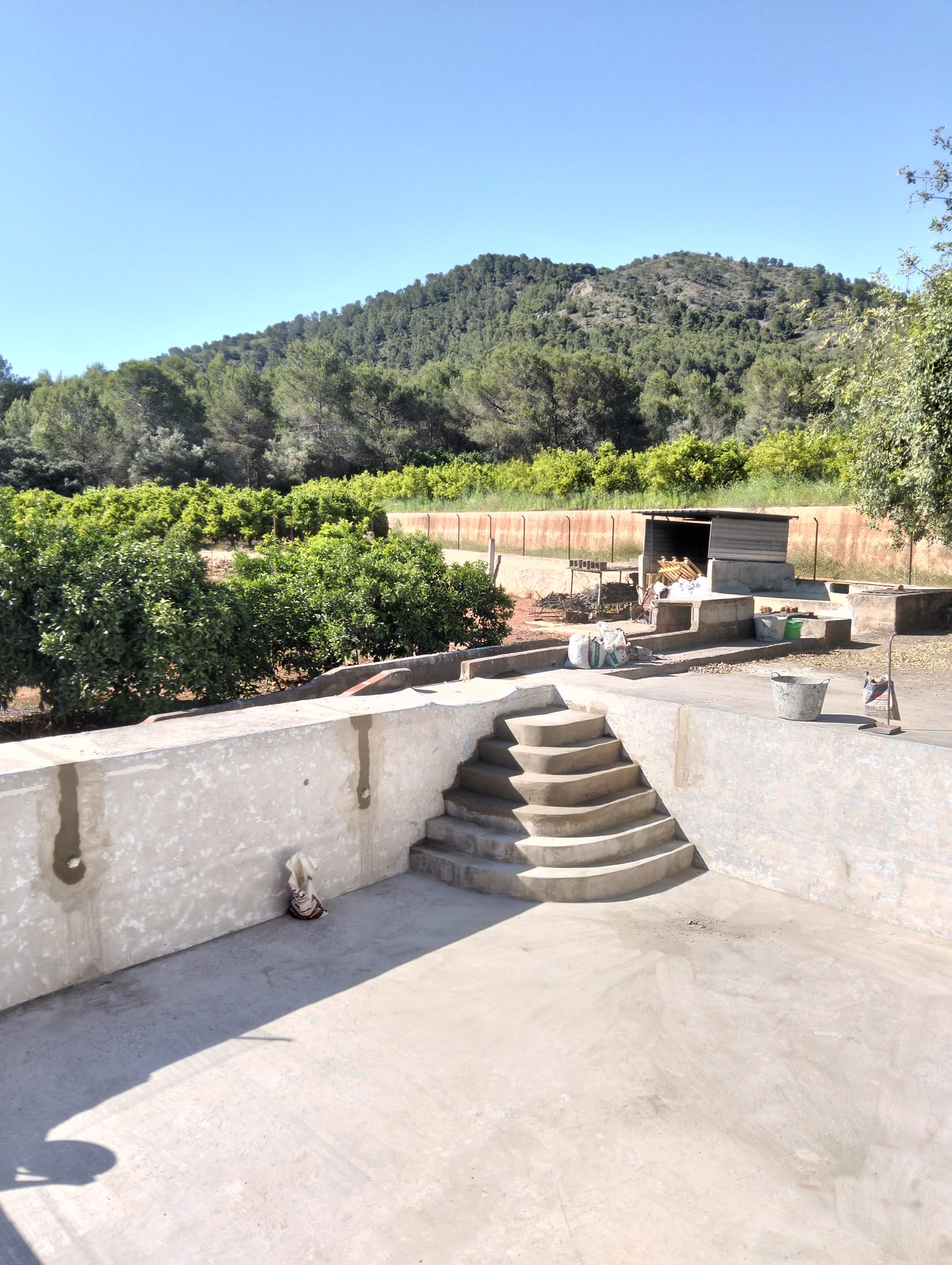 Construcción de vaso de piscina de obra