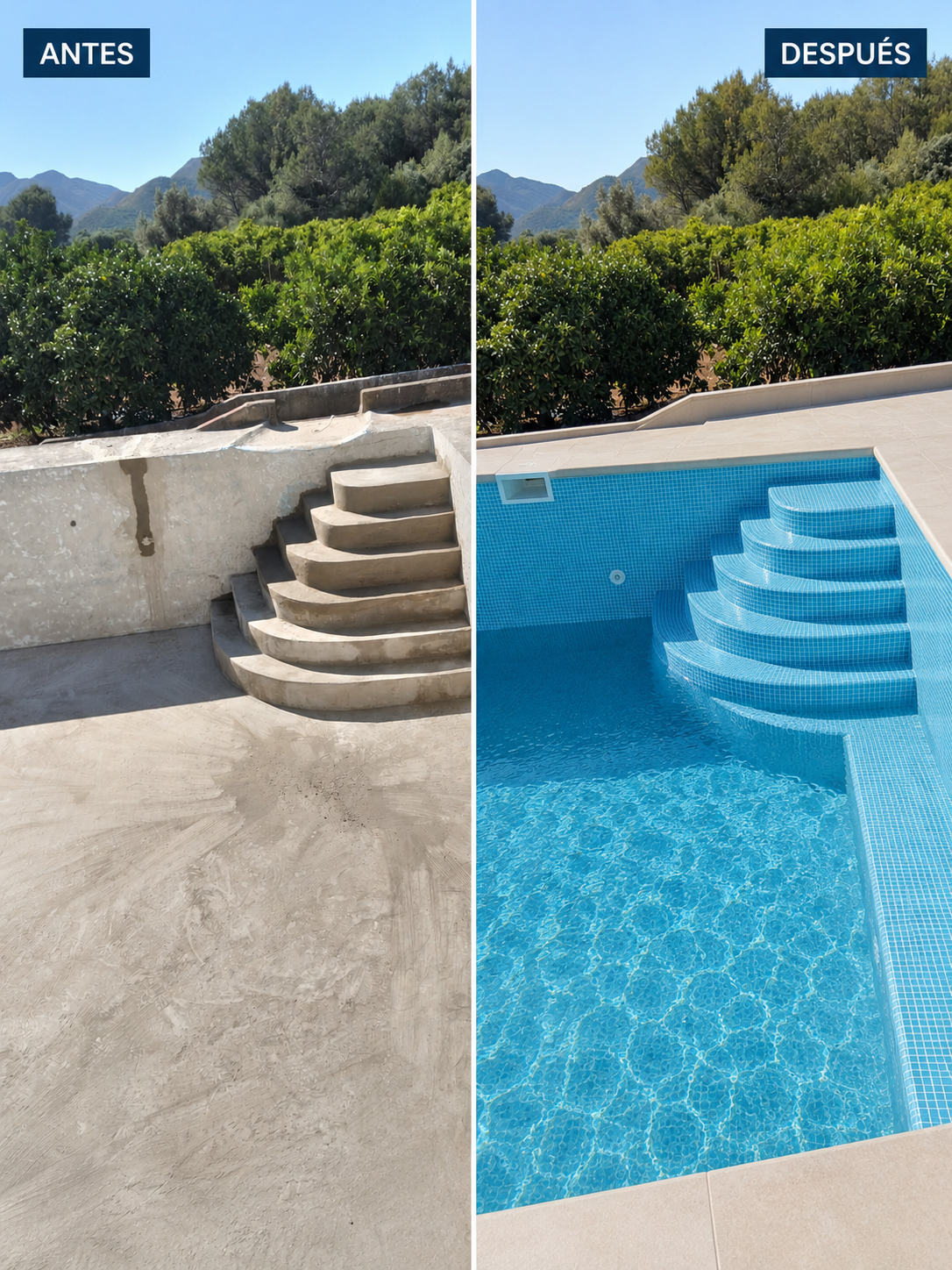 Render de proyecto de piscina de obra