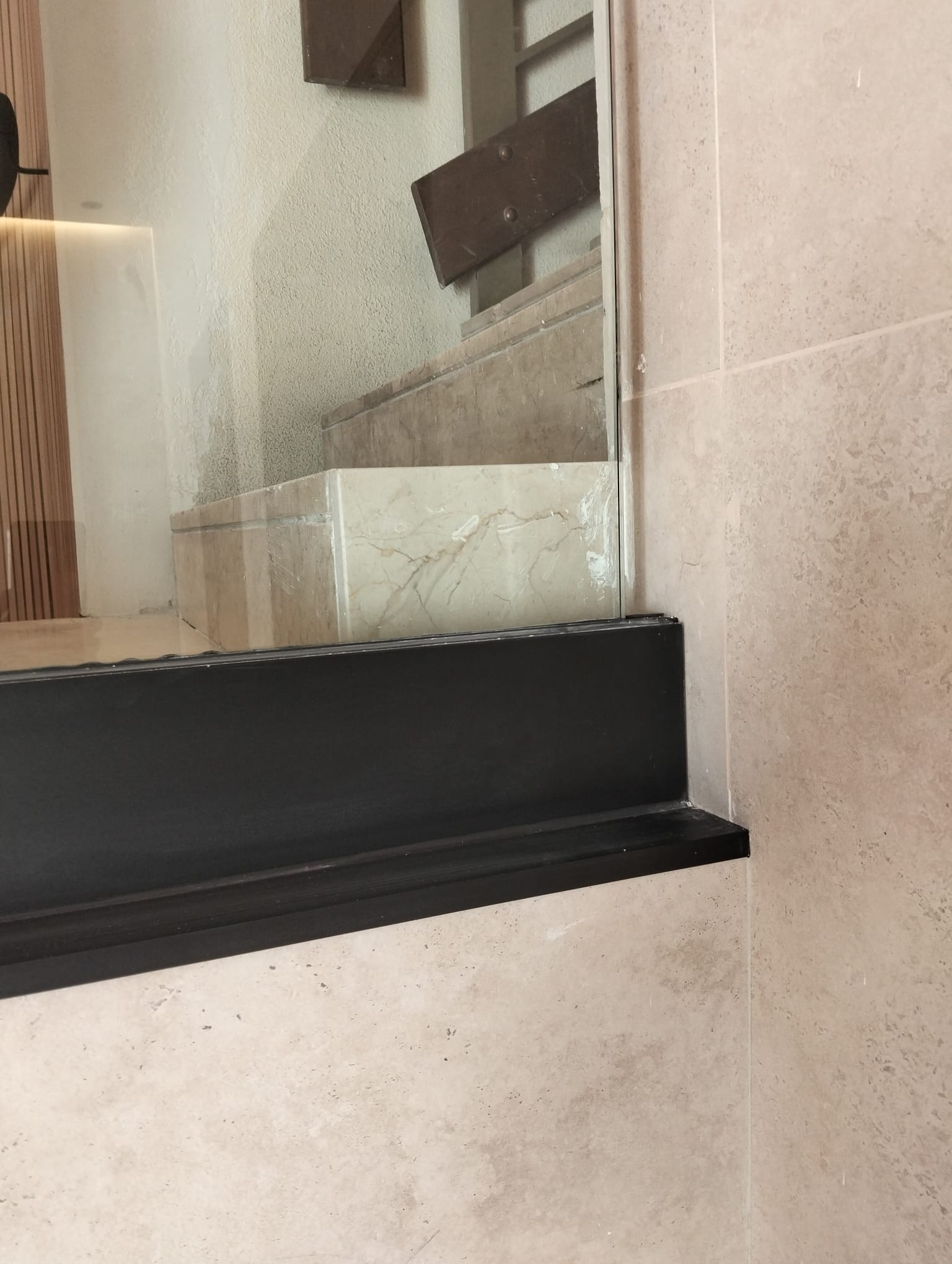 Detalle de acabado en entrada rehabilitada